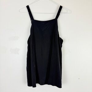 Tibi 100% Silk Black Slip Blouse Camisole Minimalist Luxury